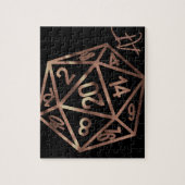 RPG Crit AF | Kupfer Fantasy Tabletop Gamer Dice Puzzle (Vertikal)
