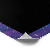 RPG Crit AF | Nebula Fantasy Tabletop Gamer Dice Poster (Ecke)