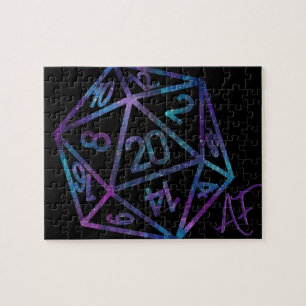 RPG Crit AF   Nebula Fantasy Tabletop Gamer Dice Puzzle