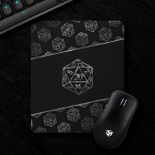 RPG Crit AF | Old School Tabletop Role Player Dice Mousepad