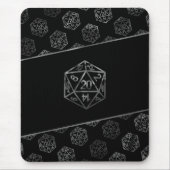 RPG Crit AF | Old School Tabletop Role Player Dice Mousepad (Vorne)