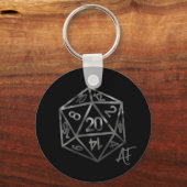 RPG Crit AF | Old School Tabletop Roleplayer Dice Schlüsselanhänger (Vorderseite)