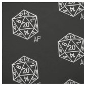 RPG Crit AF | Old School Tabletop Roleplayer Dice Stoff (Muster)