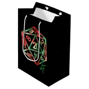 RPG Crit AF XMAS Fantasy-Tischrollenspieler-Würf Mittlere Geschenktüte