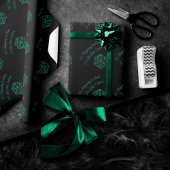 RPG Critmas | Blue Retro Tabletop Role Player Dice Geschenkpapier