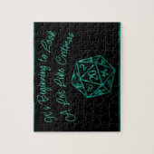 RPG Critmas | Blue Retro Tabletop Role Player Dice Puzzle (Vertikal)