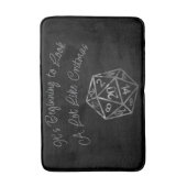 RPG Critmas | Fantasy Tabletop Retro Gamer Dice Badematte (Vorderseite Vertikal)