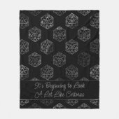 RPG Critmas | Fantasy Tabletop Retro Gamer Dice Fleecedecke (Vorderseite)