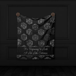 RPG Critmas | Fantasy Tabletop Retro Gamer Dice Fleecedecke