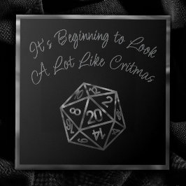 RPG Critmas | Fantasy Tabletop Retro Gamer Dice Fliese