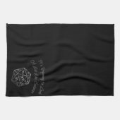 RPG Critmas | Fantasy Tabletop Retro Gamer Dice Geschirrtuch (Horizontal)