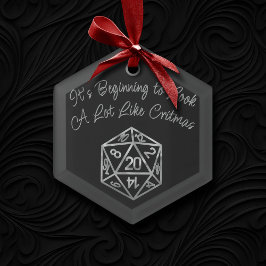 RPG Critmas | Fantasy Tabletop Retro Gamer Dice Keramik Ornament