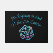 RPG Critmas | Holo Fantasy Tabletop Gamer Dice Fußmatte (Vorderseite)