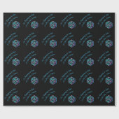 RPG Critmas | Holo Fantasy Tabletop Gamer Dice Geschenkpapier (Flach)