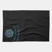 RPG Critmas | Holo Fantasy Tabletop Gamer Dice Geschirrtuch (Horizontal)