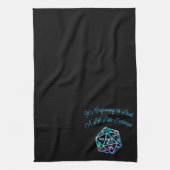 RPG Critmas | Holo Fantasy Tabletop Gamer Dice Geschirrtuch (Vertikal)