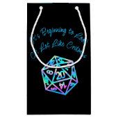 RPG Critmas | Holo Fantasy Tabletop Gamer Dice Kleine Geschenktüte (Rückseite)