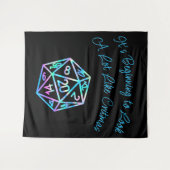 RPG Critmas | Holo Fantasy Tabletop Gamer Dice Wandteppich (Vorderseite (Horizontal))