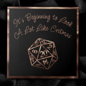 RPG Critmas | Kupfer Fantasy Tabletop Gamer Dice Fliese