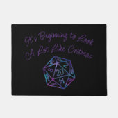 RPG Critmas | Nebula Fantasy Tabletop Gamer Dice Fußmatte (Vorderseite)