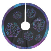 RPG Critmas | Nebula Fantasy Tabletop Gamer Dice Polyester Weihnachtsbaumdecke (Vorderseite)
