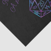 RPG Critmas | Nebula Fantasy Tabletop Gamer Dice Seidenpapier (Ausschnitt)