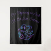 RPG Critmas | Nebula Fantasy Tabletop Gamer Dice Wandteppich (Vorderseite)