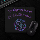 RPG Critmas | Nebula Tabletop PnP Role Player Dice Mousepad