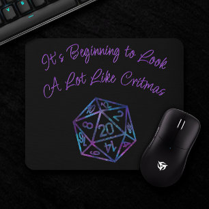 RPG Critmas   Nebula Tabletop PnP Role Player Dice Mousepad