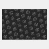 RPG Critmas | Old School Tabletop Roleplayer Dice Geschenkpapier Set (Vorderseite 3)