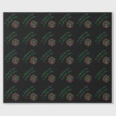 RPG Critmas | Red and Green Christmas Holiday Dice Geschenkpapier (Flach)