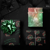 RPG Critmas | Rote und grüne Weihnachtswürfel Geschenkpapier Set