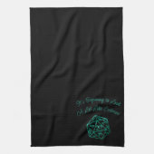 RPG Critmas | Teal Green Tabletop Roleplayer Dice Geschirrtuch (Vertikal)