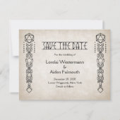 RPG D20 Gamer Wedding Save The Date (Vorderseite)