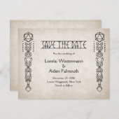 RPG D20 Gamer Wedding Save The Date (Vorne/Hinten)