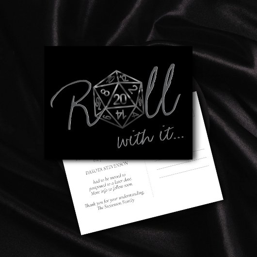 RPG Dice | Änderung des Datums für den Wechsel des Postkarte