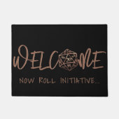 RPG Dice | Begrüßung des PnP-Rollenspiels für Kupf Fußmatte (Vorderseite)