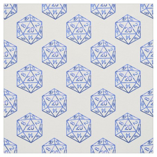 RPG Dice | Blue Fantasy Retro Tabletop PnP Gamer Stoff (Muster)