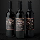 RPG Dice | Copper Fantasy Tabletop Gamer Vielen Da Weinetikett