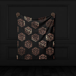 RPG Dice | Copper Old School Tabletop Roleplayer Fleecedecke
