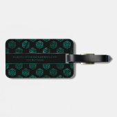 RPG Dice | Emerald Fantasy Tabletop Gamer Custom Gepäckanhänger (Rückseite horizontal)