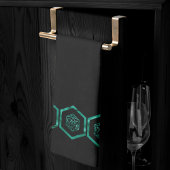 RPG Dice | Emerald Fantasy Tabletop Retro Gamer Geschirrtuch