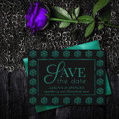 RPG Dice | Emerald Fantasy Tabletop Retro Gamer Save The Date