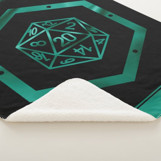 RPG Dice | Emerald Fantasy Tabletop Retro Gamer Sherpadecke (3/4)