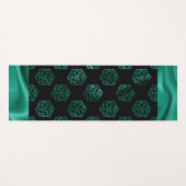 RPG Dice | Emerald Fantasy Tabletop Retro Gamer Yogamatte (Vorderseite (Horizontal))