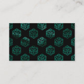 RPG Dice | Emerald Tabletop Retro Gamer Empfang Begleitkarte (Rückseite)