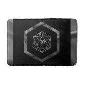 RPG Dice | Fantasy Old School Tabletop Retro Gamer Badematte (Vorderseite)