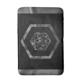 RPG Dice | Fantasy Old School Tabletop Retro Gamer Badematte (Vorderseite Vertikal)