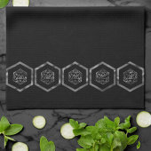 RPG Dice | Fantasy Old School Tabletop Retro Gamer Geschirrtuch