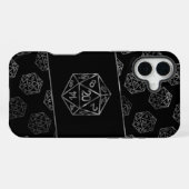 RPG Dice | Fantasy Old School Tabletop Retro Gamer iPhone Hülle (Rückseite (Horizontal))